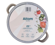 Altom Garnek emaliowany 22cm z pokrywą szklaną 3,5l taupe - 1580546 - zdjęcie 5